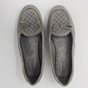 Sperry grey suede loafers, 8.5M